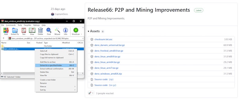 Cara menambang DERO Coin di PC
